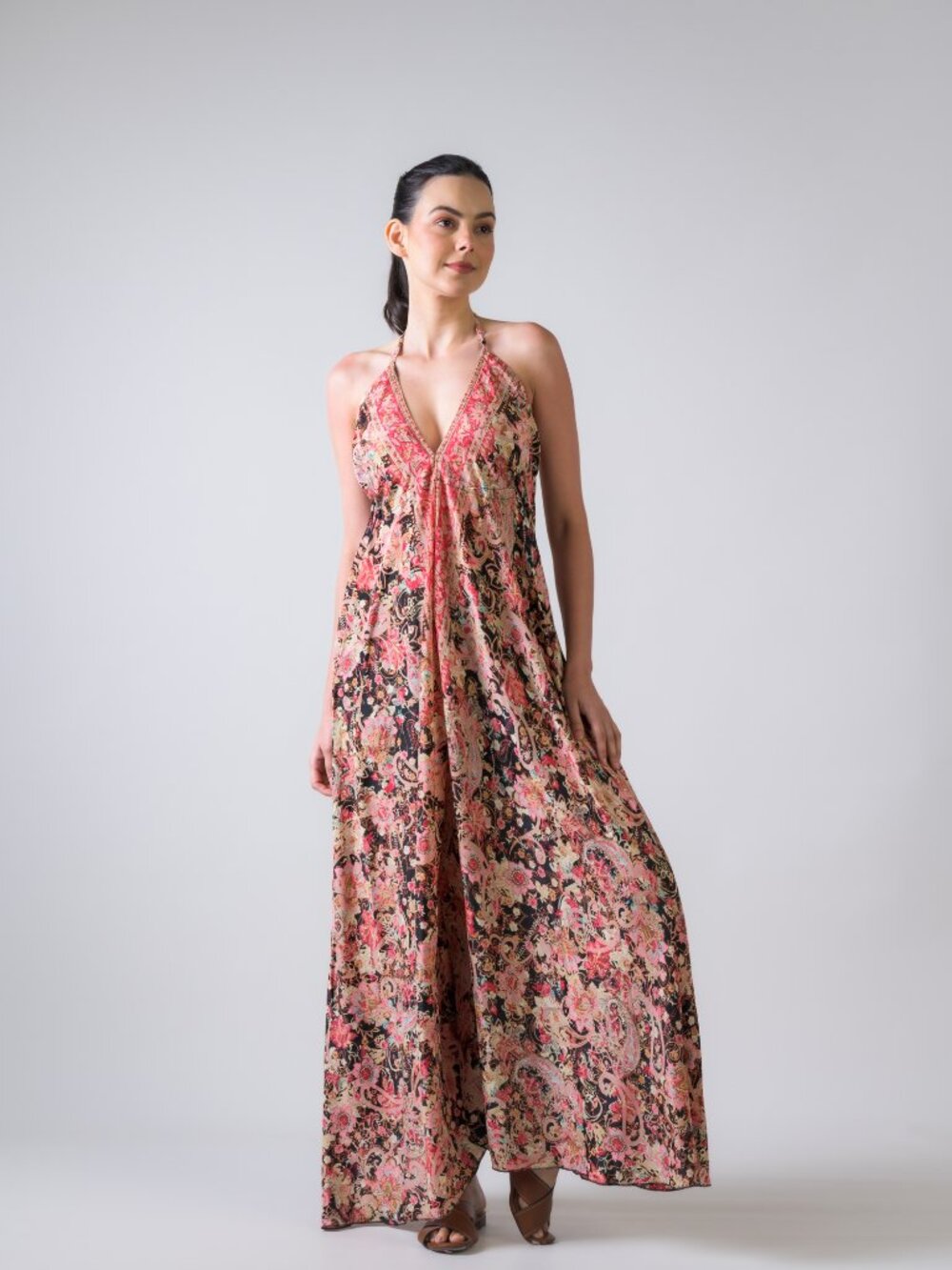 29.) Rhea Wide Leg Printed Jumpsuit (Assorted) - Picture 6 of 6
